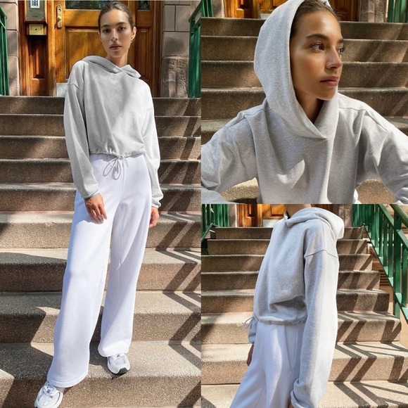 Aritzia babaton weekender hoodie light grey - Picture 7 of 7